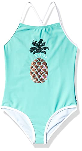 Image of Nautica Girls One-Piece Swimsuit with UPF 50+ Sun Protection, Quick Drying Bathing Suit