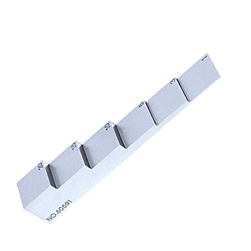Bloque de calibración de 6 pasos 1mm 3mm 5mm 10mm 15mm 20mm para medidor ultrasónico de espesor material acero 1018 miniatura 3