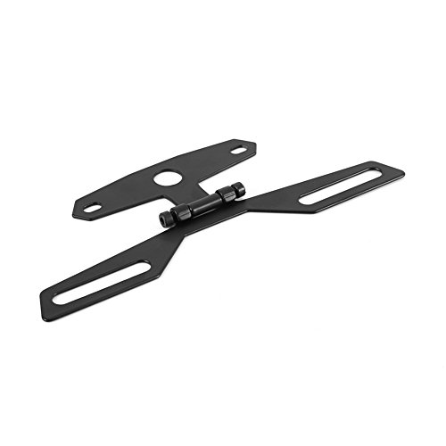 for motorcycle plate flip Motorcycle ATV Folding License Plate Tail Light Holder Rear Bracket Mount - Thumbnail 6
