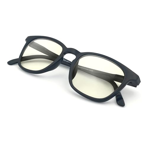 Image of J+S Vision Blue Light Blocking Glasses for Men Women | Computer Gaming Work| Anti Strain Fatigue UV Glare | Medium-Small Fit