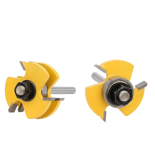 Juego de brocas para enrutador Cocoarm con hoja de aleación y vástago 1/4 de alta resistencia