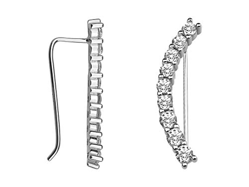 Preisvergleich Produktbild SOFIA MILANI Damen Ohrringe Ohrklemme Bogen Silber 20415