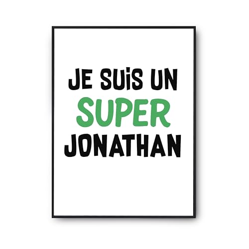 Affiche Un Super Jonathan 2 : Cadeau Humour Idéal pour un Anniversaire A3