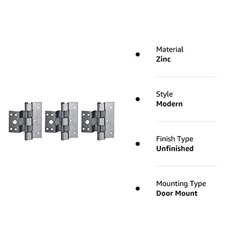 Colibrox Door Hinge For Combination Doors (3 Pack) Zinc For Mobile Homes #TOP3