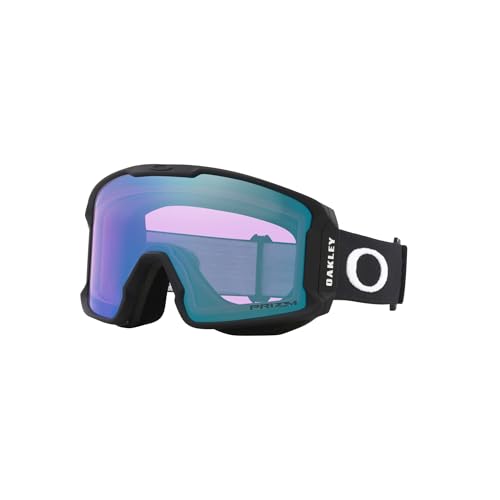 Oakley Line Miner M OO7093 Matte Black/Prizm Iced Iridium Ski Goggles for Men for Women + Bundle...