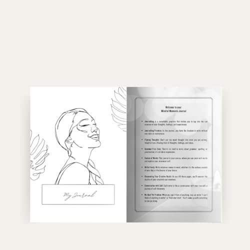 Image of STREAM OF CONSCIOUSNESS MINDFUL REFLECTION JOURNAL: 125 prompts to inspire mindful creative writing I Self-help I Express Your Inner Voice I 193 Pages