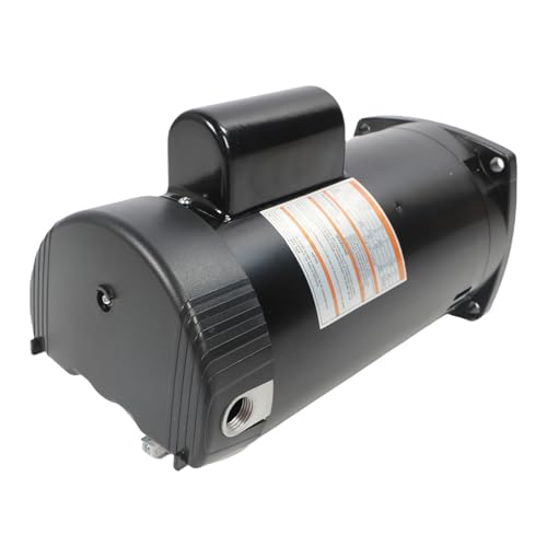 Jeanoko Motor de Bomba de Piscina de Brida Cuadrada, Kit de Bomba de Motor de Alto Rendimiento de 1,5 para Entornos Comerciales e Industriales