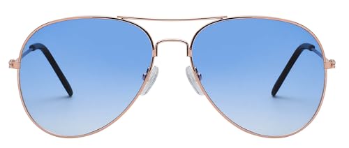 Image of OWL Aviator Pilot Sunglasses for Women and Men Size Medium Gold, Black, Silver, Bronze, Colorful Metal Frame