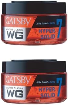 Gatsby Japan Water Gloss - Hyper Solid, 150g (Pack of 2) | Hair Styling Gel for Men