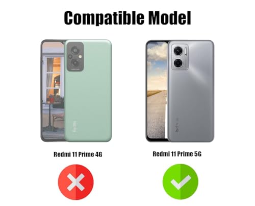 Image of Jkobi Back Case Cover for Xiaomi Redmi 11 Prime 5G (Shockproof with Polycarbonate Clear Panel | Professional Black)