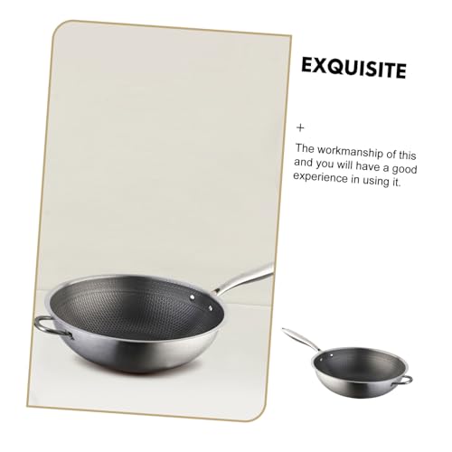 Wok de Acero Inoxidable con Mango Dobles y Diseño Hexagonal miniatura 3