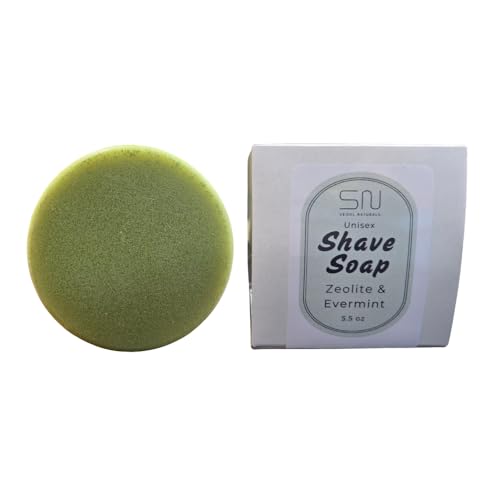 Seoul Naturals Shaving Bar Soap, Evermint with Zeolite Clay, k beauty, 5.5 oz