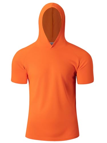 3 Pack Men's Short Sleeve Shirt UPF 50+ Sun Protection Hoodie Shirts Quick Dry Lightweight for Running Workout Hiking Fishing2