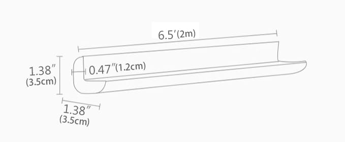 Image of WONDERLAND Corner Protector Baby Proofing, Soft Rubber Foam Corner Protector Guards, Kitchen & Furniture Corner Guard, Edge Safety Bumpers, 3M Adhesive (19.5ft Long Plus 10 Corners) (Moke Grey)