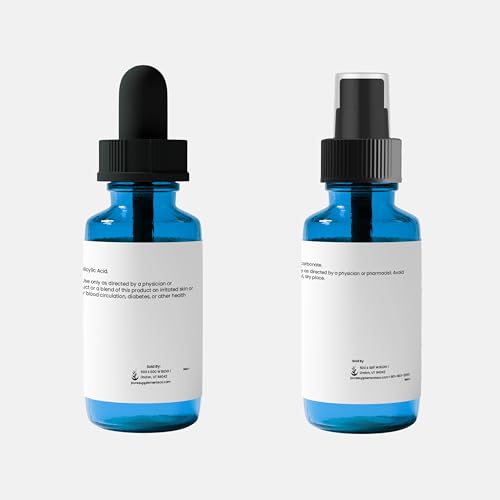 Pure Original Ingredients Salicylic Acid 20% Solution with Neutralizer (30 mL each), Glass Dropper