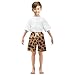 innewgogo Fashion Yellow Leopard Toddler Baby Boy Girl Cotton Pull-On Shorts Elastic Waist Kids Pants Casual Athletic Shorts 3T