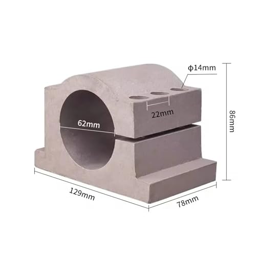 Soporte de la abrazadera del eje con fijación ajustable de aluminio 5