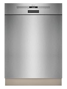NEFF S125ECS15E, N 50, Smarter Unterbau Geschirrspüler 60 cm, Spülmaschine Made in Germany, Besteckschublade, sehr leise, Open Dry, starke Reinigung mit Chef 70°C, Aqua Stop, Gebürsteter Stahl