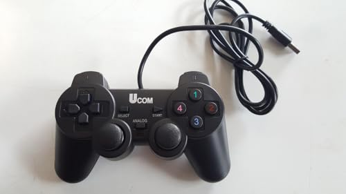 Image of USB Joystick, UCOM USB PC Dual Shock Controller, Wired Gaming Gamepad, Black [video game]