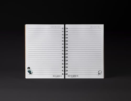 Image of zenithink Death Note Wiro Journal Notebook | 80 gsm Paper With 350GSM Hard Cover | UnRuled | Pages - 160 | Count - 1 | 8X6 INCHES | A5 Size | Wiro Binding