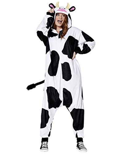 Costume d'union de vache mooing adulte déguisement confortable pour ne pas avoir froid