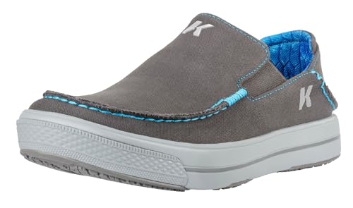 Korkers Men's Fish Moc Brown Trout w/Fixed Kling-On Deck Soles