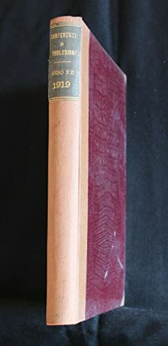  RACCOLTA DI RIVISTE. CONFERENZE E PROLUSIONI 1919. AA.VV. UTET.