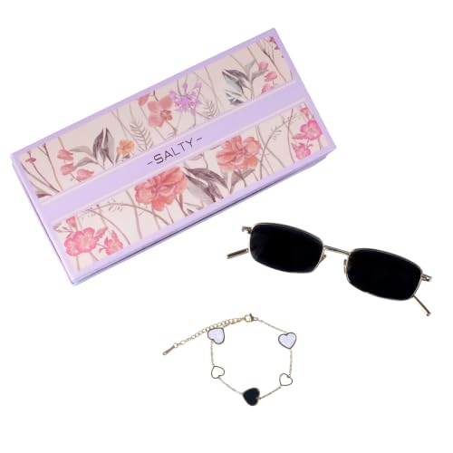 Image of SALTY Raksha Bandhan Gift Hamper with Jewelry | Rakhi Gift for Sister, Brother, Bhaiya Bhabhi | Premium Festive Gift Box