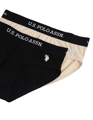 Image of U.S. Polo ASSN. Mens OEB11 Elasticized Waist Underwear Briefs - Pack of 2