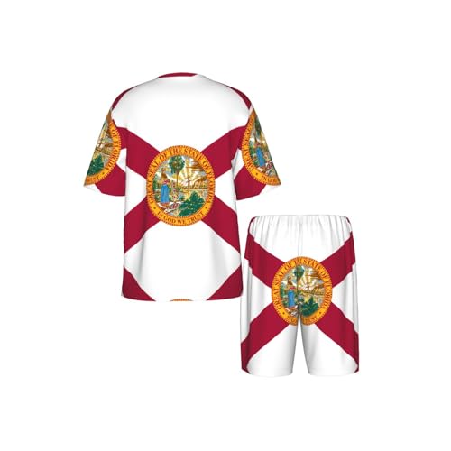 Pyjama drapeau Floride respirant ensemble de nuit doux pour sommeil confortable