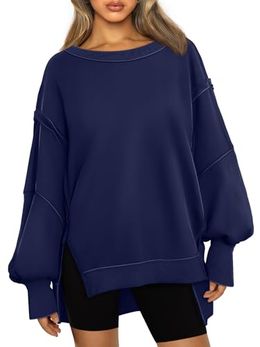Trendy Queen Womens Oversized Sweatshirts Hoodies Crewneck Shirts Fall Outfits
