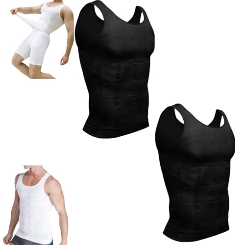 Selure Shaping Tank Men, High Elastic Men Shapewear Body Shaper Vest Compression Tank Top