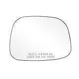 Fit System 30258 Buick Rendezvous Right Side Heated Power Replacement Mirror Glass with Backing Plate
