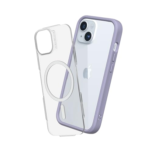 Coque MagSafe iPhone 15 RhinoShield Mod NX force magnétique supérieure lavande