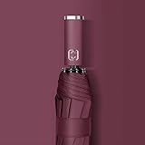 Oniya Lujo 10 K color sólido negocios paraguas automático claro plegable paraguas para hombre mujeres lluvia paraguas