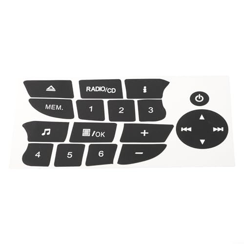 Audio Button Repair Stickers Designed for Renault For Clio/Megane (09 11) Effective and Reliable Usage