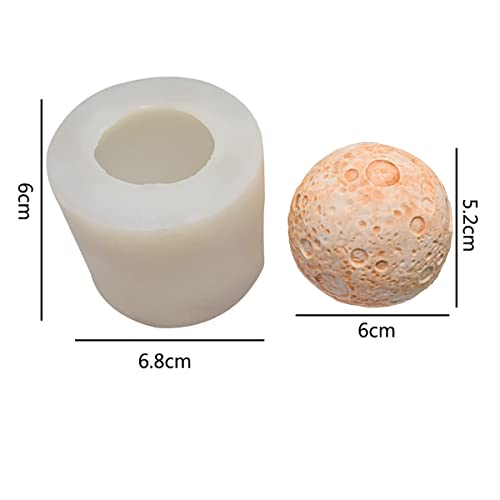 Moon Mold Handmade Moon Ball Soap Mold Bump Sphere Moon Silicone Mold For Resin Candle Mold Moon Ball Cake Decoration Mold Flower Resin Mold #TOP3