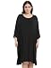 KFUBUO Oversized Pajamas Dress Shirts for Women Plus Size Nightgowns Sleep T Black Sleepwear With Pocket Fit Maternity Fit S-5XL