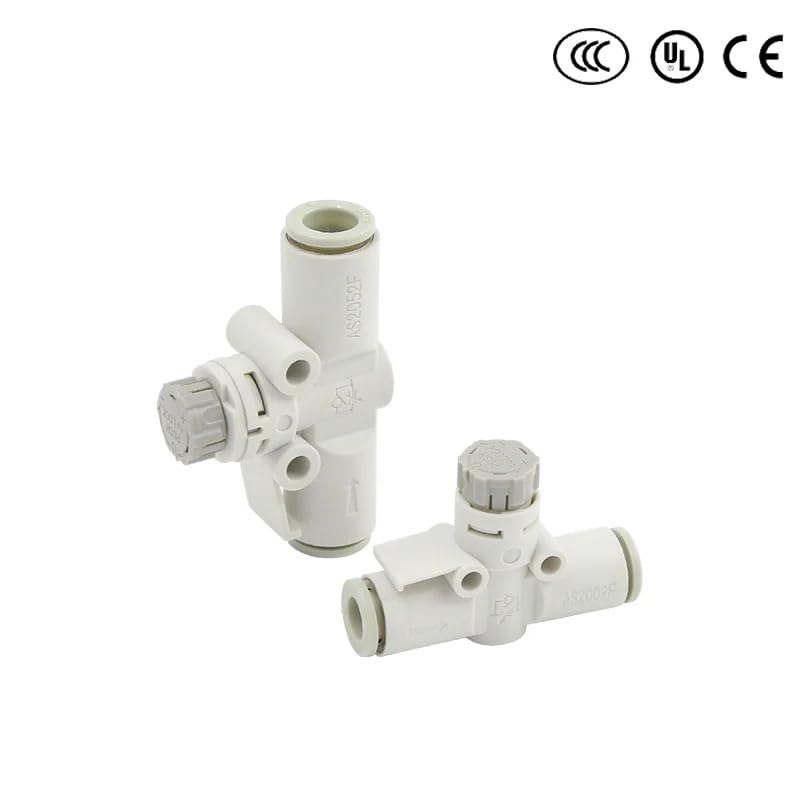 Válvula de control de flujo neumático tipo SMC AS1002F a AS4002F para mangueras de 4 a 12 mm 4