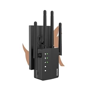 WiFi Extender with Ethernet Port, Covers Up to 12880 Sq.ft and 105 Devices, WiFi Extender Signal Booster with Dual Band 5GHz/2.4GHz, Long Range WiFi Repeater for Home, WiFi Booster Extender