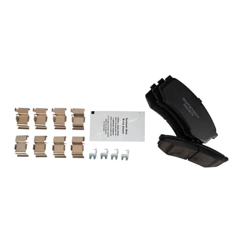 Image of TRQ Performance Rear Brake Pad and Rotor Set Ceramic Slotted Drilled Rotors Calipers Compatible with 2003-2009 Lexus GX470
