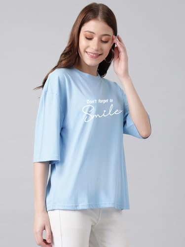 Image of KOTTY Quirky Printed T-Shirt for Women | Fun & Playful | Casual Chillwear