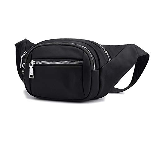 Sac à Dos étanche Fitness Sport Ceinture Sac Voyage Poitrine Sac Nylon Tissu Matériel, Casual Sac à Dos for Fitness Sport Hommes Et Femmes Voyage Daily Package (Color : Noir) Cover