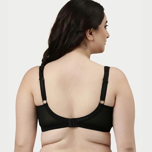 Image of Enamor Hidden X-Frame and Smoothening Women's Full Support Everyday Bra - Jiggle Control, Non Padded, Wirefree, Full Coverage - FB12 (Available in Plus Sizes)