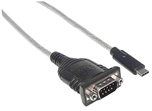 Image of MANHATTAN 232Rl Chip Connecting Converter to USB Type C Port, One Serial Device, 45 Cm (18 inch) (151566)