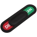 DECOMELODY Calamita Doppia Faccia per Lavastoviglie Nero in Abs e Acrilico, Facile da Usare Design Moderno, Indicatore Pulito Sporco per Organizzazione Cucina