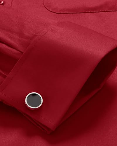 Image of Alimens & Gentle French Cuff Regular Fit Dress Shirts (Cufflink Included)