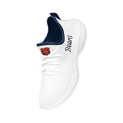 Image of FOCO NFL Womens NFL Team Logo White Athletic Shoes Sneakers