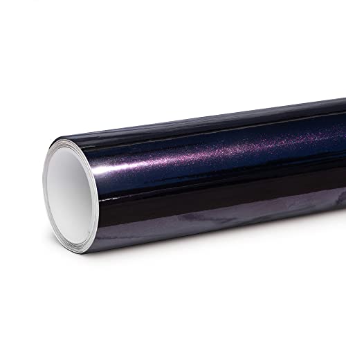 Tinybot Gloss Galaxy Dust Midnight Purple Car Wrap with Air Release Technology - 2 X 5 FT