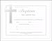 Certificate-Baptism (Romans 6:4)-Silver Foil Embos